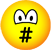 # emoticon pratende (hekje)